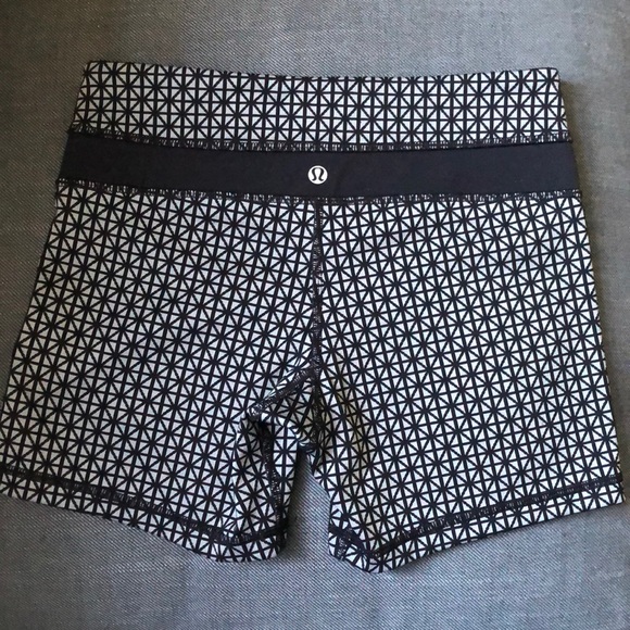 lululemon athletica Pants - Lululemon Black and Silver Shorts
